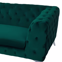 Sofa SOTRA Velvet Emerald Green 3 Seater - Additional view 5