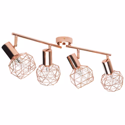 4 Light Spotlight CHENAB Adjustable Metal Copper