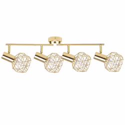 4 Light Spotlight CHENAB Adjustable Metal Gold