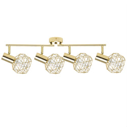 4 Light Spotlight CHENAB Adjustable Metal Gold