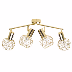 4 Light Spotlight CHENAB Adjustable Metal Gold