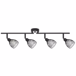 4 Light Spotlight GOLOK Adjustable Metal Black