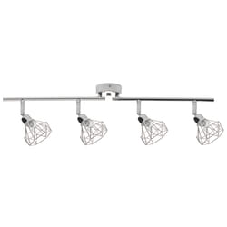 4 Light Spotlight ERMA Adjustable Metal Silver