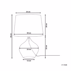 Table Lamp OSUM Glass Black