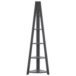 Corner 5 Tier Bookcase MOBILE SOLO 175 cm Grey
