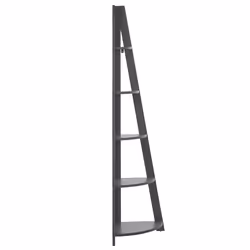 Corner 5 Tier Bookcase MOBILE SOLO 175 cm Grey