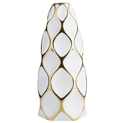 Flower Vase AVILA Stoneware 36 cm White