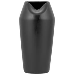 Decorative Vase APAMEA Stoneware 33 cm Black