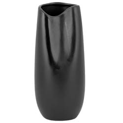 Decorative Vase DERBE Stoneware 32 cm Black