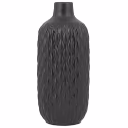 Decorative Vase EMAR Stoneware 31 cm Black
