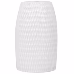 Decorative Vase LINZI Stoneware 25 cm White