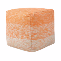 Cotton Pouffe Orange HIRRI