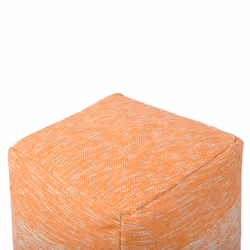 Cotton Pouffe Orange HIRRI