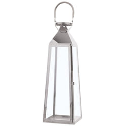 Lantern CRETE Stainless Steel 53 cm Silver