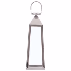 Lantern CRETE Stainless Steel 53 cm Silver