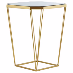 Set of 2 Side Tables SIERRA Glass Gold - Additional view 4