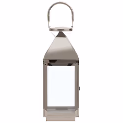 Lantern BALI Stainless Steel 40 cm Silver