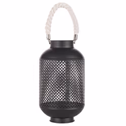 Lantern CORON Metal 34 cm Black