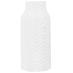 Decorative Vase XANTHOS Stoneware 32 cm White