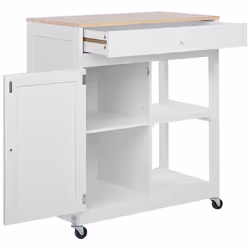 Kitchen Trolley TRAPANI White - Additional view 3