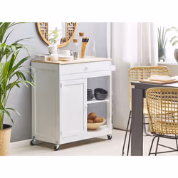 Kitchen Trolley TRAPANI White - Additional view 4