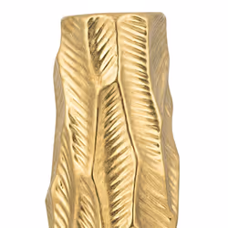 Decorative Vase ZAFAR Stoneware 37 cm Gold