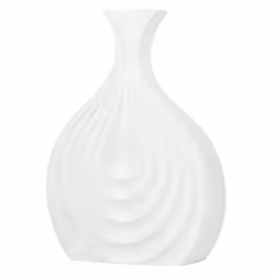 Decorative Vase THAPSUS Stoneware 25 cm White
