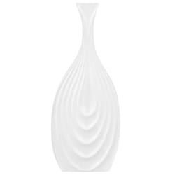 Decorative Vase THAPSUS Ceramic 39 cm White