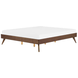 Bed without Headboard BERRIC 180 x 200 cm (EU Super King) Dark Ash Wood