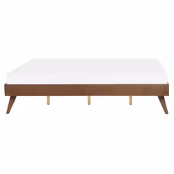 Bed without Headboard BERRIC 160 x 200 cm (EU King Size) Dark Ash Wood