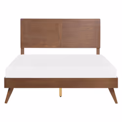 Bed ISTRES 160 x 200 cm (EU King Size) Dark Ash Wood