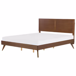 Bed ISTRES 180 x 200 cm (EU Super King) Dark Ash Wood
