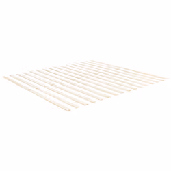Bed Pine Wood TANNAY 160 x 200 cm (EU King Size) White