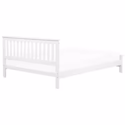 Bed Pine Wood MAYENNE 180 x 200 cm (EU Super King) White