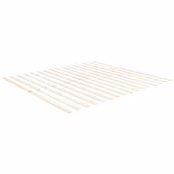 Bed Pine Wood MAYENNE 160 x 200 cm (EU King Size) White
