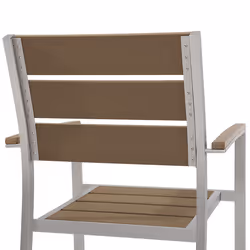 Set of 6 Garden Chairs VERNIO Brown