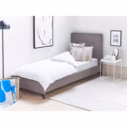 Fabric EU Single Size Bed Grey AMBASSADOR