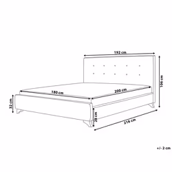 Bed Fabric AMBASSADOR 180 x 200 cm (EU Super King) Black