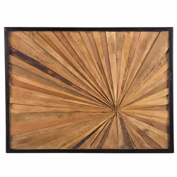 Wall Decor MERIDA Wood 60 cm Brown