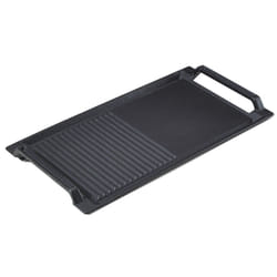 AREBOS griddle plate for induction | 43.6 x 22.9 cm griddle plate | cast iron grill pate for induction, hobs, oven, BBQ, gas grill