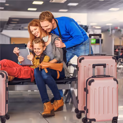 Arebos 4260627421022 luggage Rose gold
