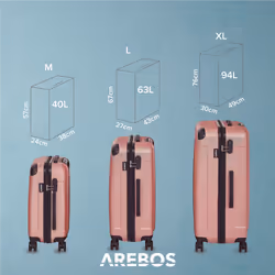 Arebos 4260627421022 luggage Rose gold - Additional view 7