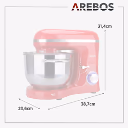 Arebos 4260627423859, Red, 220 - 240 V, 1500 hp, 380 mm, 236 mm, 314 mm