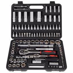 AREBOS 108 pcs Socket Wrench Set | Professional Socket Ratchet Set |Screwdriver Torx Set