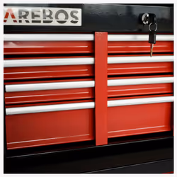 Arebos 4260627425907 service cart Red - Additional view 6