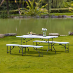 Arebos 4260627425921 outdoor furniture set White