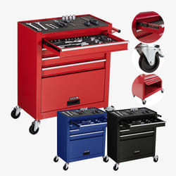 Arebos 4260627427277 service cart Red