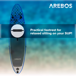 AREBOS Footrest for SUP Board Stand Up Paddle 32 cm, Tube 2.2cm universal