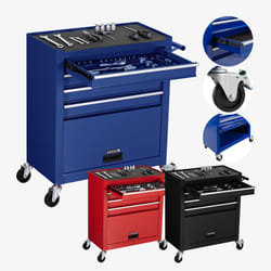 Arebos 4260627427444 service cart Blue