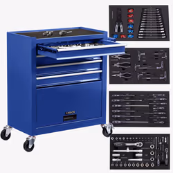 Arebos 4260627427444 service cart Blue - Additional view 7